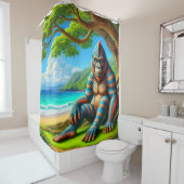 Rideaux De Douche Ape Creature (En situation)