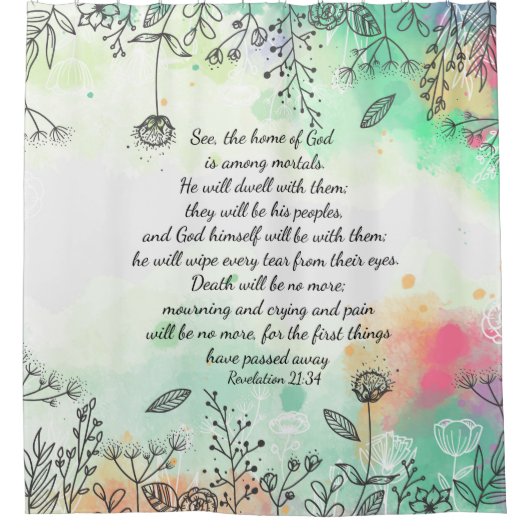 Rideaux De Douche Apocalypse 21:34 (Devant)