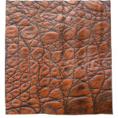 Rideaux De Douche apparence fausse en cuir de crocodile (Devant)