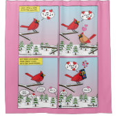 Rideaux De Douche Appels de accouplement d'oiseaux modernes comique (Devant)