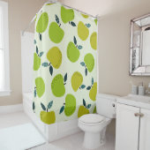 Rideaux De Douche Apple seamless pattern. Fruit theme illustration.a (En situation)