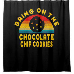 Rideaux De Douche Apportez les cookies à chips de chocolat Cadeau