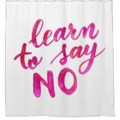 Rideaux De Douche Apprenez à dire non - rose (Devant)