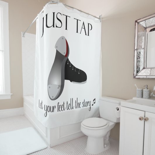 Rideaux De Douche Appuyez sur (En situation)