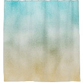 Rideaux De Douche Aqua and Gold Ombre Foil (Devant)
