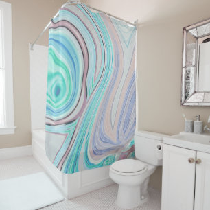 Rideaux De Douche aqua bleu menthe vert lilas violet pastel arc-en-c