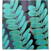 Rideaux De Douche Aqua Feuilles (Devant)