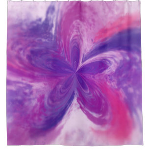 Rideaux De Douche Aquarelle à fleurs d'Imaginaire Abstrait peint
