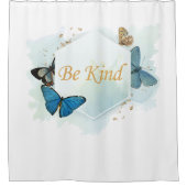 Rideaux De Douche Aquarelle à papillon inspirant pour femmes (Devant)