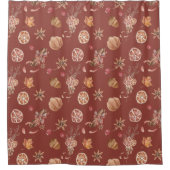 Rideaux De Douche Aquarelle Automne L'Action de grâce (Devant)