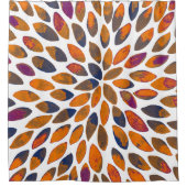 Rideaux De Douche Aquarelle brosse traits - effet rouillé (Devant)