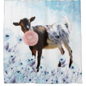 Rideaux De Douche Aquarelle Bubblegum Chèvre naine nigériane (Devant)