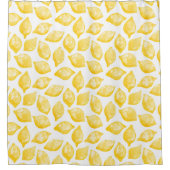 Rideaux De Douche Aquarelle Citron Motif (Devant)