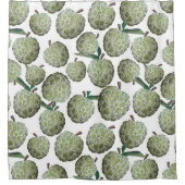 Rideaux De Douche Aquarelle de pomme de sucre (Devant)