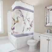 Rideaux De Douche Aquarelle de "trois grues de danse" (En situation)