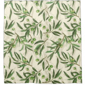 Rideaux De Douche Aquarelle des branches d'olive (Devant)