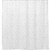Rideaux De Douche Aquarelle douce Motif Confetti (Devant)