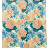 Rideaux De Douche Aquarelle du jardin de printemps (Devant)