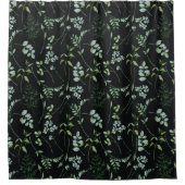 Rideaux De Douche Aquarelle Eucalyptus Feuilles de verdure (Devant)