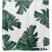 Rideaux De Douche Aquarelle Feuille banane (Devant)