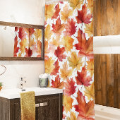 Rideaux De Douche Aquarelle Feuilles d'automne