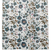 Rideaux De Douche Aquarelle florale Boho (Devant)