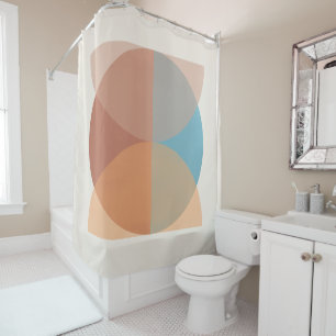 Rideaux De Douche Aquarelle géométrique Abstraite moderne