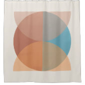 Rideaux De Douche Aquarelle géométrique Abstraite moderne (Devant)