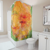 Rideaux De Douche Aquarelle Golden Marigold (En situation)