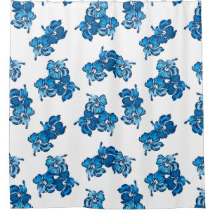 Rideaux De Douche Aquarelle Hibiscus Hawaiian Tropical