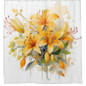 Rideaux De Douche Aquarelle Honeysuckie Harmony (Devant)