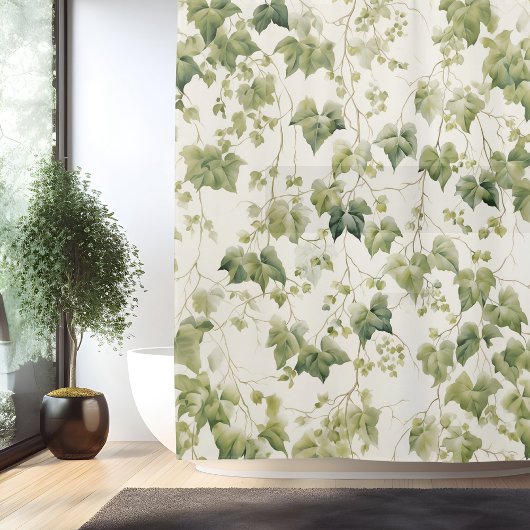 Rideaux De Douche Aquarelle Ivy League Élégance