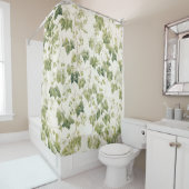 Rideaux De Douche Aquarelle Ivy League Élégance (En situation)