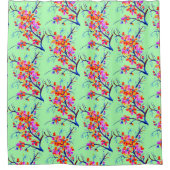 Rideaux De Douche Aquarelle Japonaise Sakura Cherry Tree Armoire (Devant)