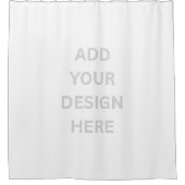 Rideaux De Douche Aquarelle moderne de marque personnalisée Blanc (Devant)