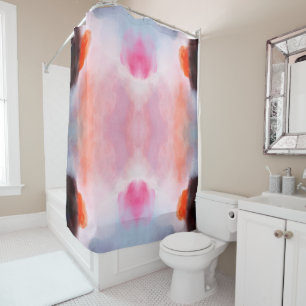 Rideaux De Douche Aquarelle moderne foncée Abstraite
