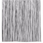 Rideaux De Douche Aquarelle moderne noir et blanc (Devant)