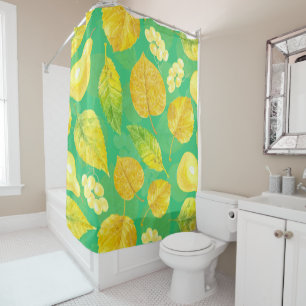Rideaux De Douche Aquarelle motif d'automne