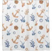 Rideaux De Douche Aquarelle Océan (Devant)