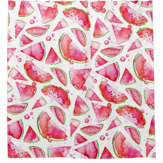 Rideaux De Douche Aquarelle pastèque 1 (Devant)