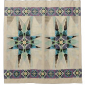 Rideaux De Douche Aquarelle Perse Perse Persienne en détresse Kaleid (Devant)