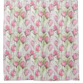 Rideaux De Douche Aquarelle rose pâle (Devant)