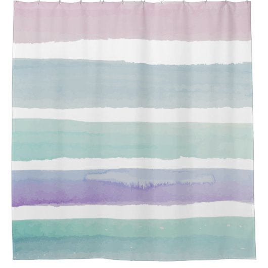 Rideaux De Douche Aquarelle rose violet violet (Devant)