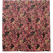 Rideaux De Douche Aquarelle Safari animal Imprimer (Devant)