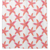 Rideaux De Douche Aquarelle Starfish Motif (Devant)