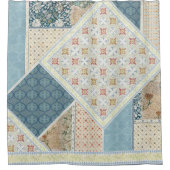 Rideaux De Douche Aquarelle tribale de BOHO Floral William Morris Bl (Devant)