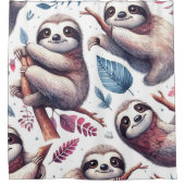 Rideaux De Douche Aquarelle vintage mignonne (Devant)