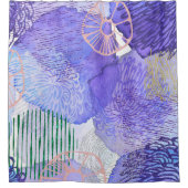Rideaux De Douche Aquarelle violette (Devant)