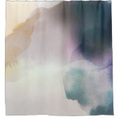 Rideaux De Douche Aquarelle violette moderne Abstraite (Devant)