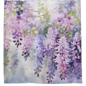 Rideaux De Douche Aquarelle Wisteria Whispers (Devant)